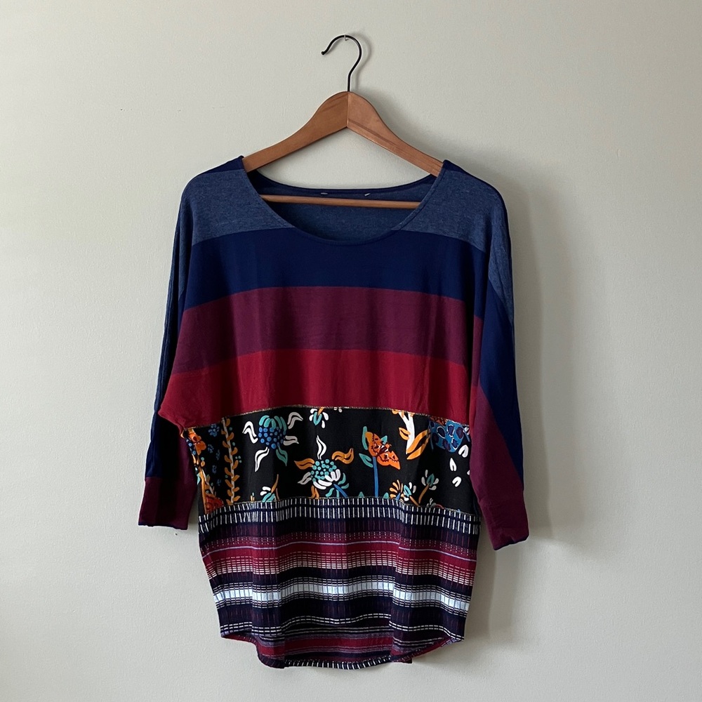Colorful Striped Women's Top